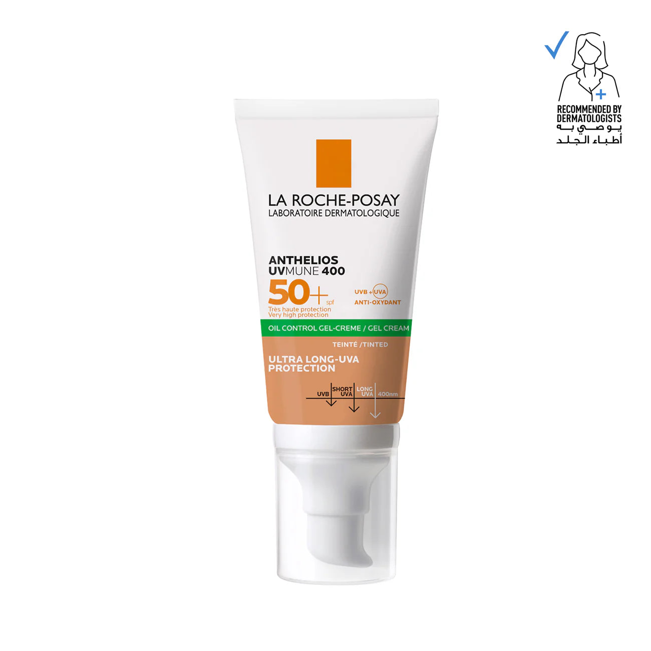 La Roche-Posay Anthelios Anti Shine Oil Control Gel Cream Tinted Sunscreen SPF50+