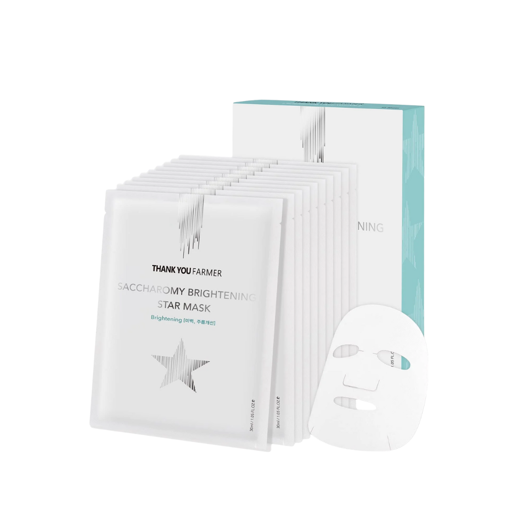 Thank You Farmer Saccharomy Brightening Star Mask 10 pcs